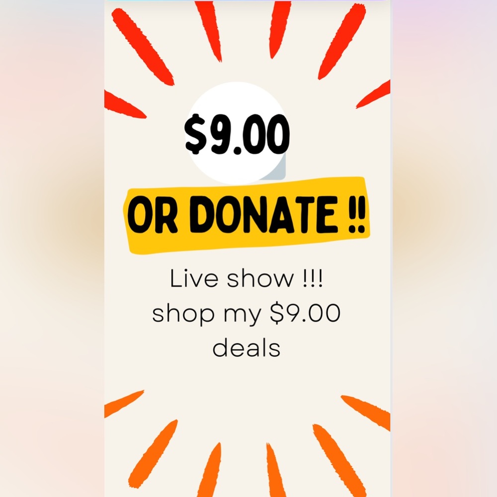 $9.00 of Donate !!!